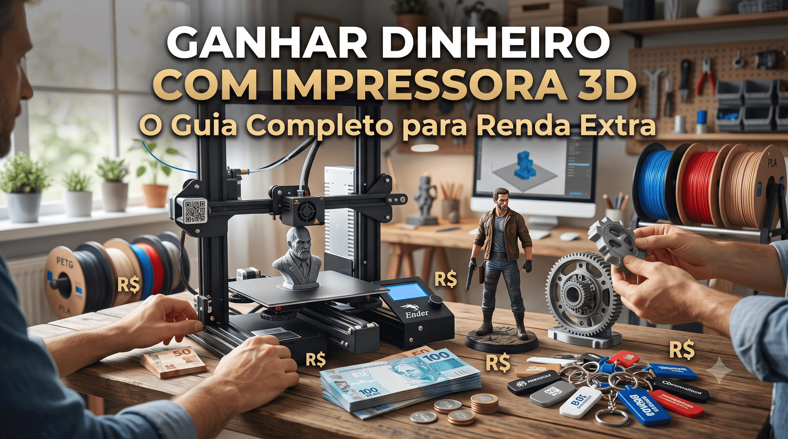 Como Fazer Renda Extra com Impressora 3D: Guia Completo e Lucrativo